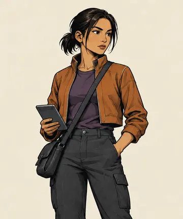 Illustrated character design of Bai Jahen